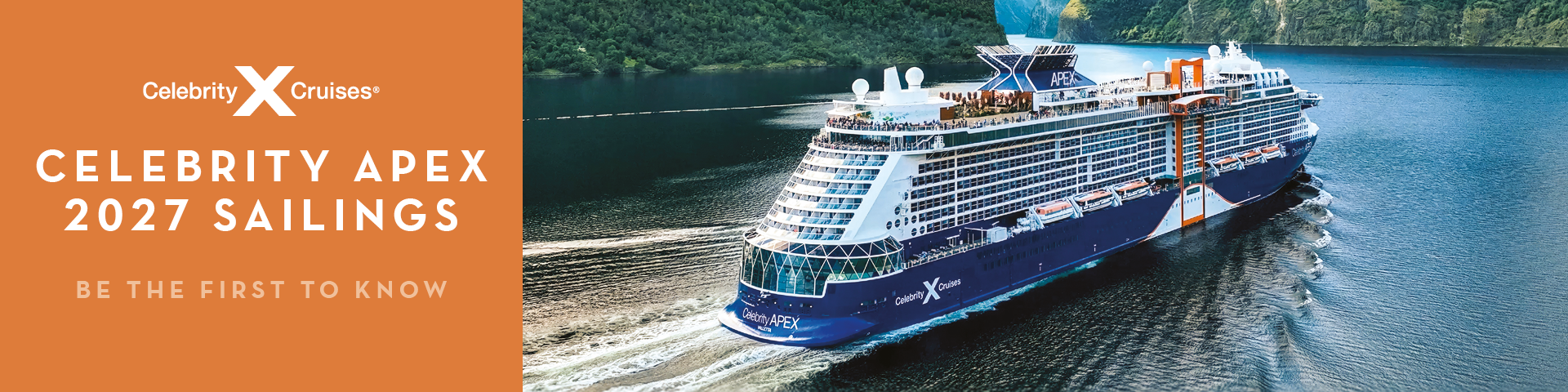 Celebrity Apex’s 2027 Sailings